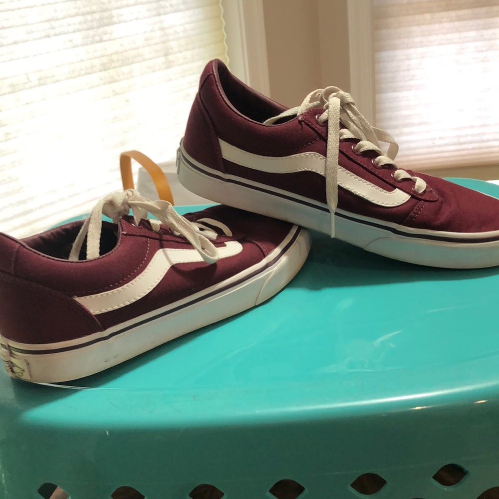 Burgundy Vans